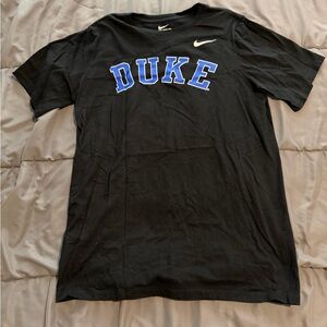 Nike Black Athletic Tee with Blue Accents